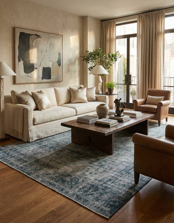 Detail image of 8' 7 x 13' 2  Hand Knotted Ultra Vintage Persian Wool Rug