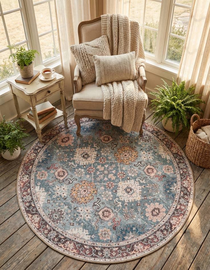 Detail image of  5' 1 x 5' 1 Timeless Round Rug