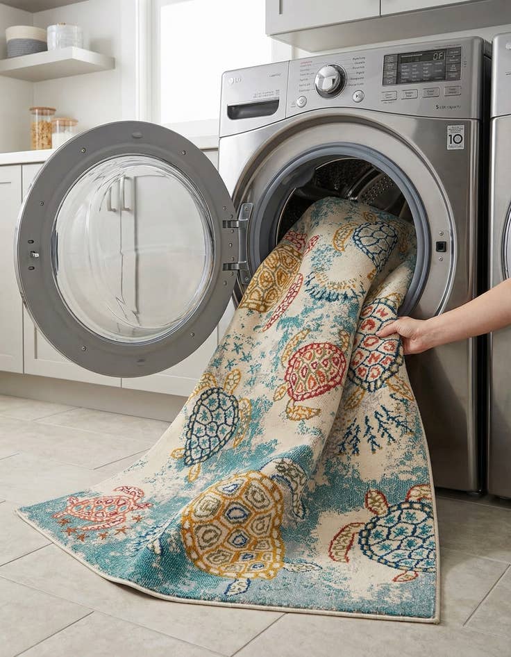 Detail image of  6' x 9'  Washable Amalfi Rug