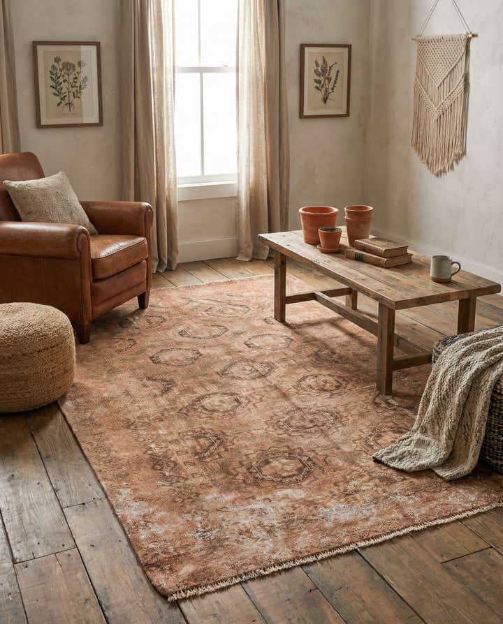 4' x 6' Hand Knotted Ultra Vintage Persian Wool Rug