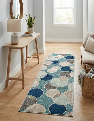2' 2 x 6' 9 Washable Theia Runner Rug