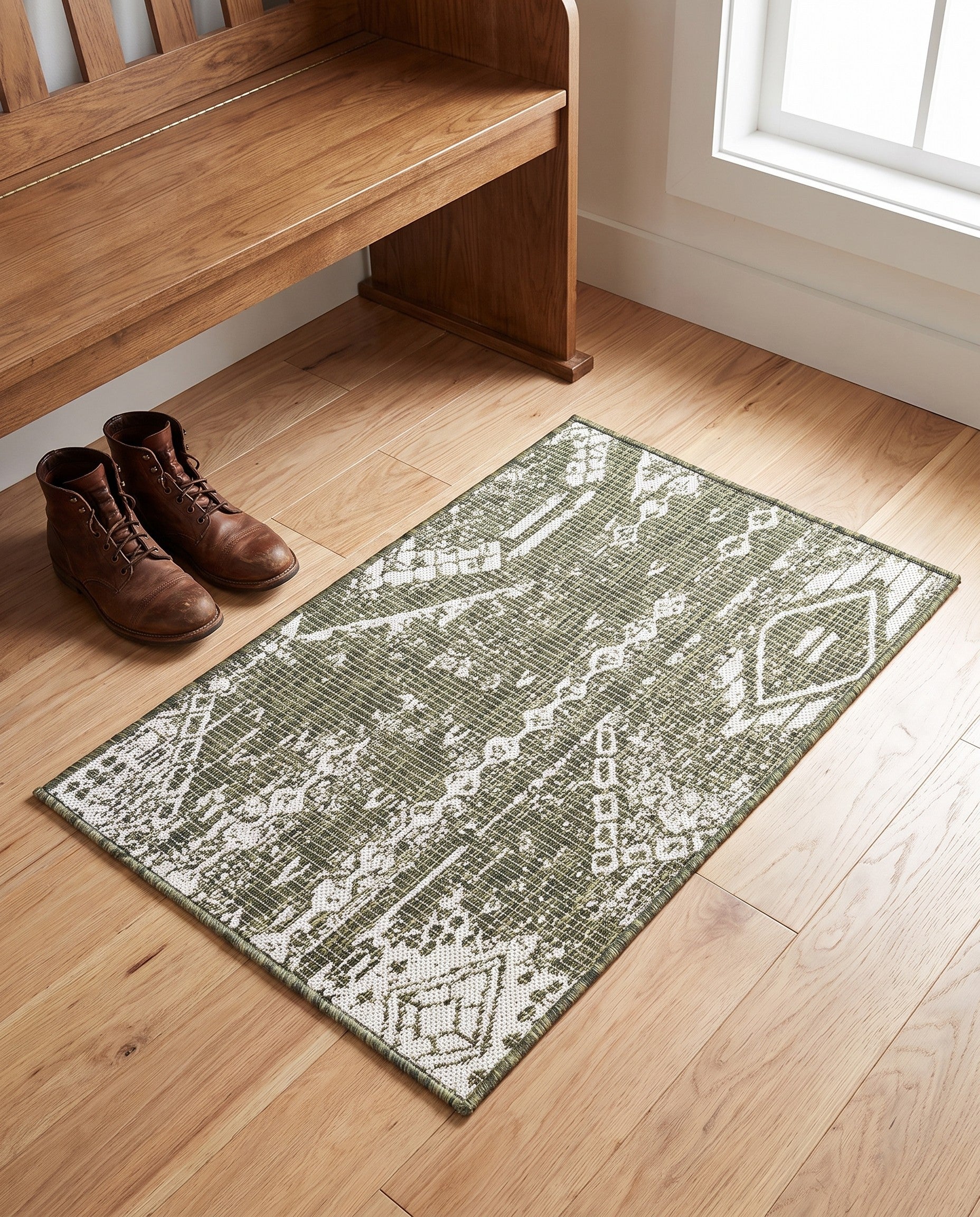 2' x 3' Easy-Clean Bohemian Indoor / Outdoor Rug