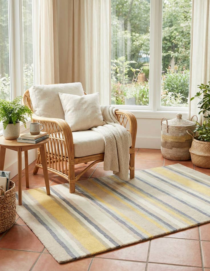 Detail image of 2' 8 x 5' Luna Wool Rug