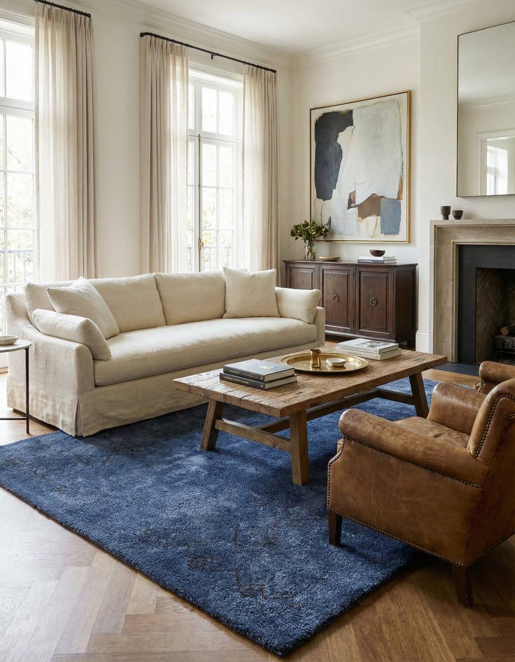 Detail image of 5' 4 x 7' 2  Hand Knotted Ultra Vintage Persian Wool Rug