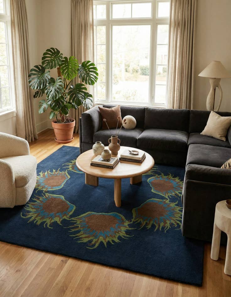 Detail image of 7' 4 x 7' 5 Luna Square Rug