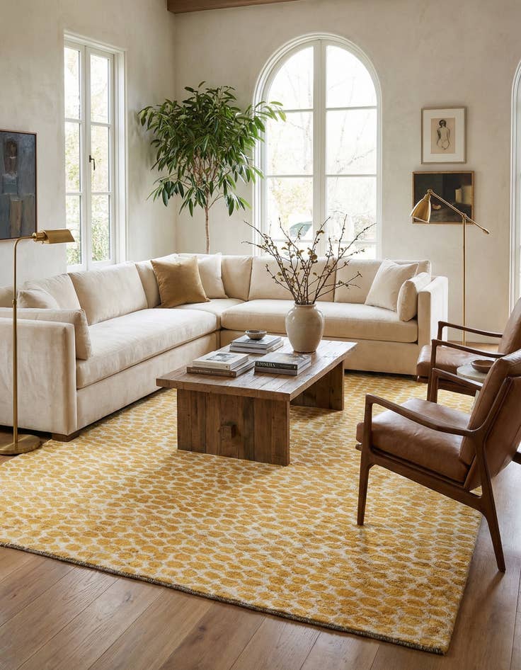 Detail image of  9' x 11' 10  Hand Knotted Darya Wool Rug