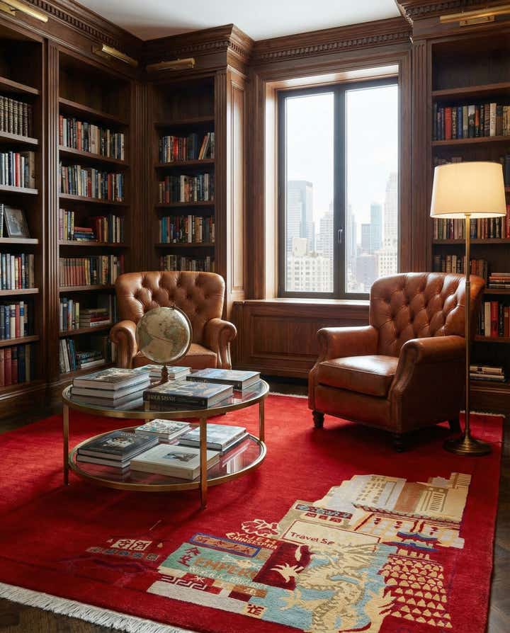 6' 8 x 9' 9 Hand Knotted Nepal Wool Rug