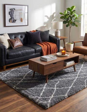 Pebble Gray Soft Touch Shag Rug
