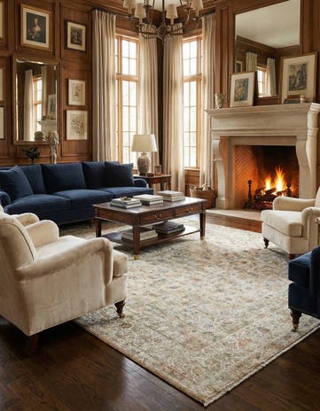 9' 4 x 12' 4 Vintage Royal Wool Rug