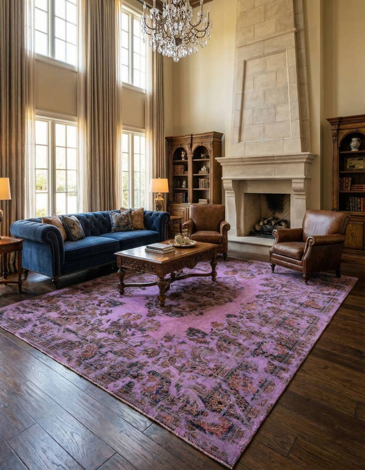 Detail image of 8' 7 x 11' 8 Vintage Royal Wool Rug