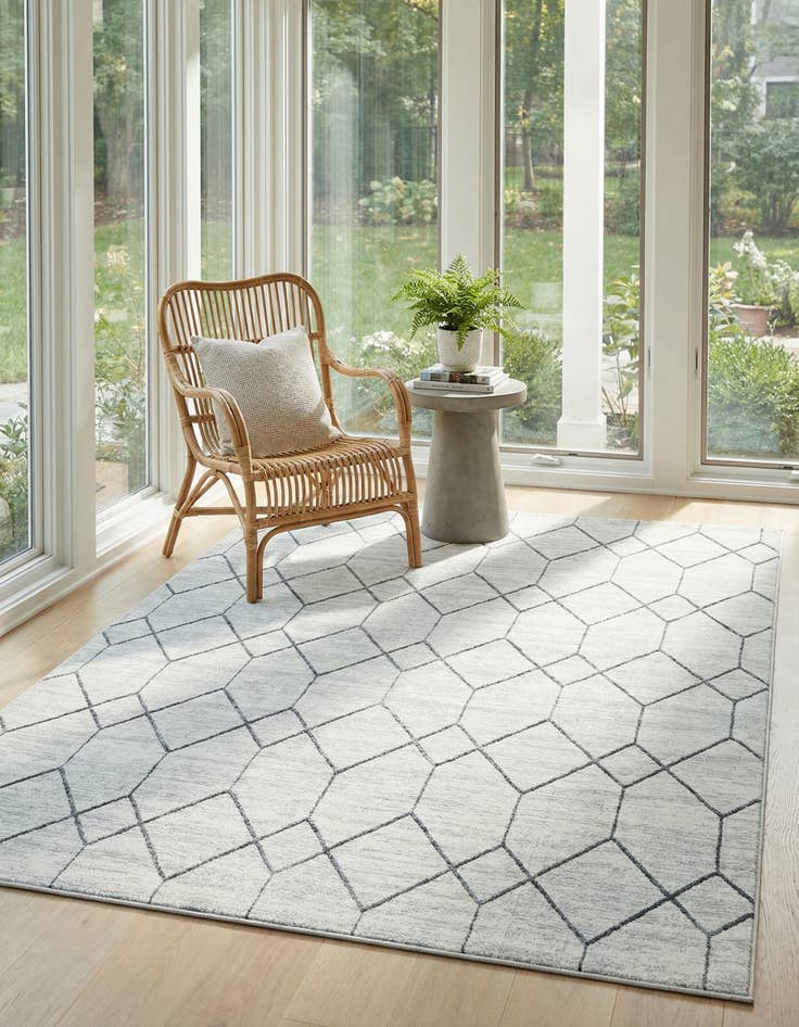 Detail image of  6' x 9' Lattice Trellis Rug