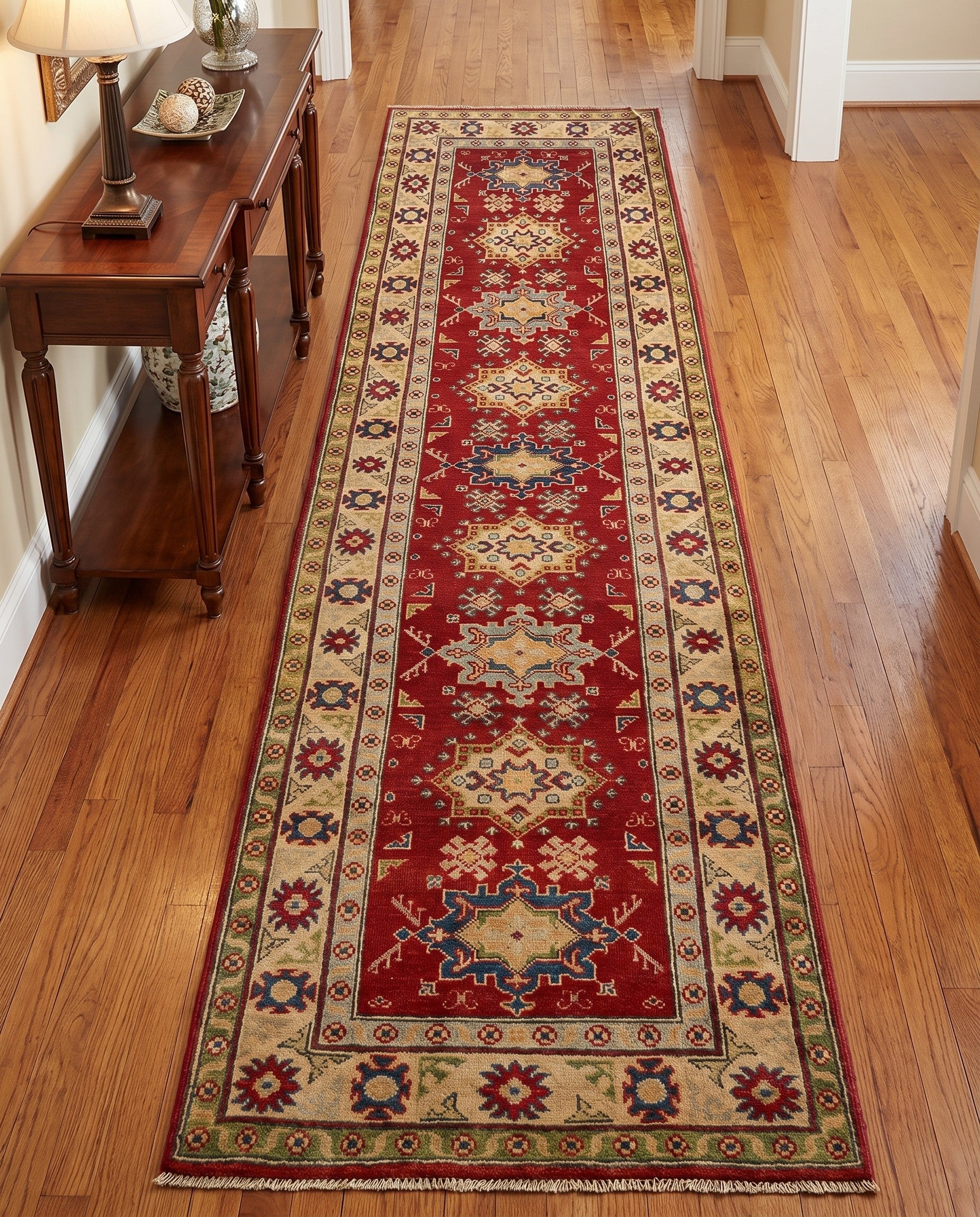 2' 8 x 9' 10 Hand Knotted Kazak Runner Rug