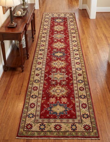 2' 8 x 9' 10 Hand Knotted Kazak Runner Rug