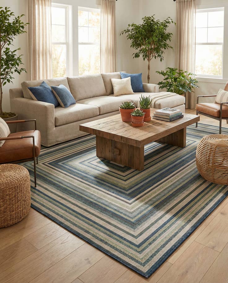 Detail image of 10' x 14' Easy-Clean Baja Indoor / Outdoor Rug