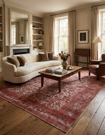 9' 7 x 12' 7 Hand Knotted Ultra Vintage Persian Wool Rug