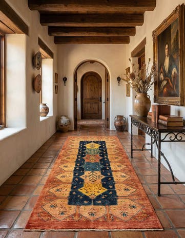 3' x 6' 7 Kashkuli Wool Runner Rug