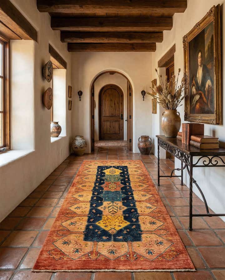 3' x 6' 7 Kashkuli Wool Runner Rug