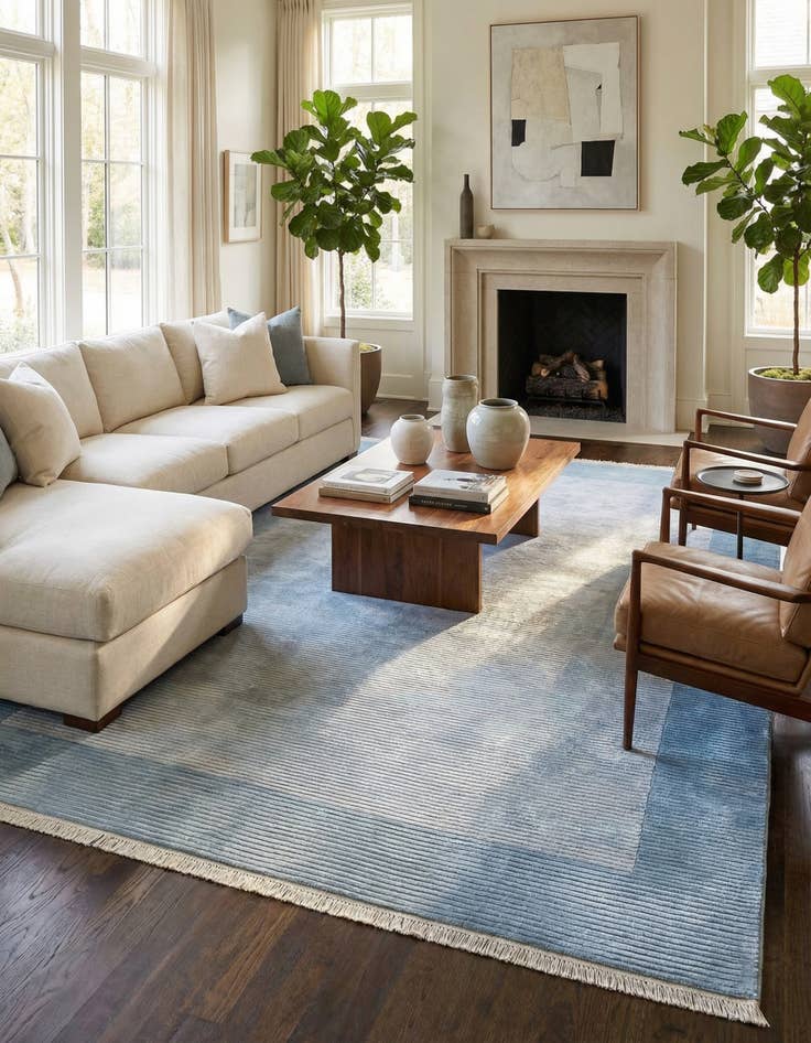 Detail image of 8' 2 x 11' 3  Hand Knotted Darya Wool Rug