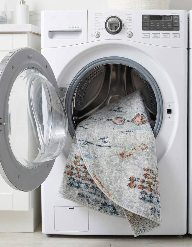 Detail image of  5' 3 x 5' 3 Kamala Washable Round Rug