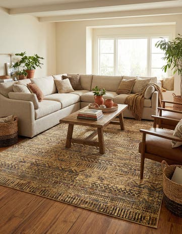 Beige Saturn Rug