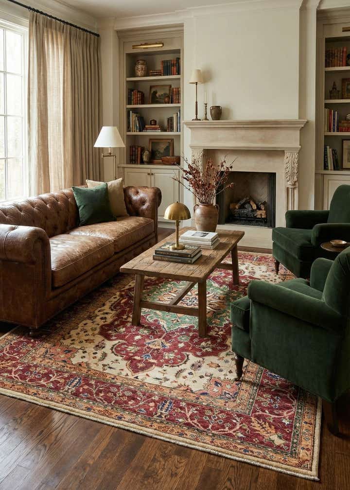 5' 7 x 8' 1 Hand Knotted Ariana Ziegler Oriental Rug