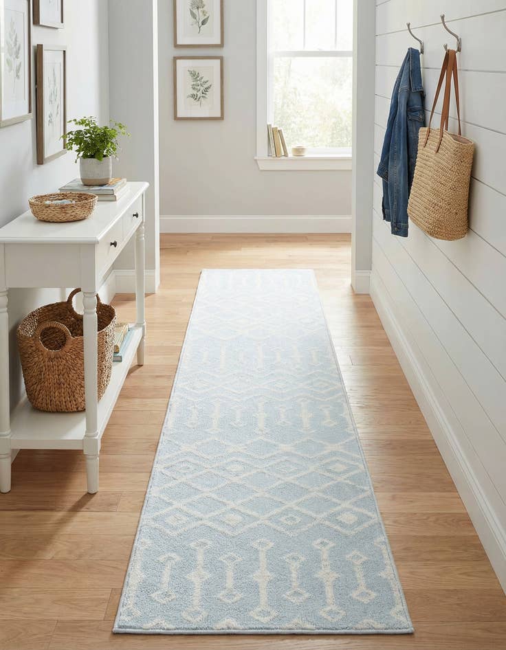 Detail image of  2' x 9' 10 Kasbah Trellis Runner Rug
