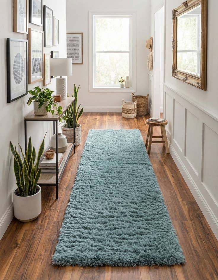 Detail image of  2' 7 x 13' Infinity Shag Runner Rug