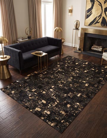 5' x 7' 11 Cowhide Stocks Rug
