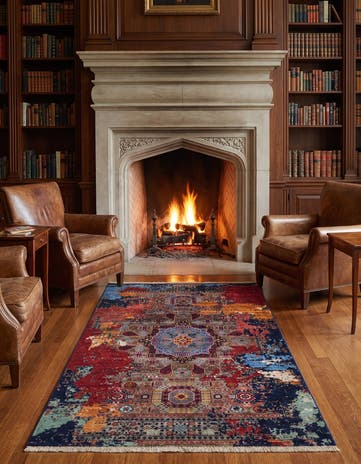 3' 4 x 5' Hand Knotted Mamluk Ziegler Rug