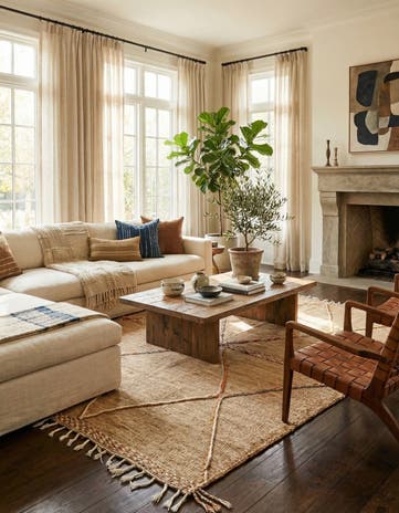 6' 5 x 9' 9 Hand Knotted Moroccan Wool Rug