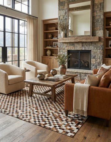 5' 1 x 7' 11 Cowhide Stocks Rug