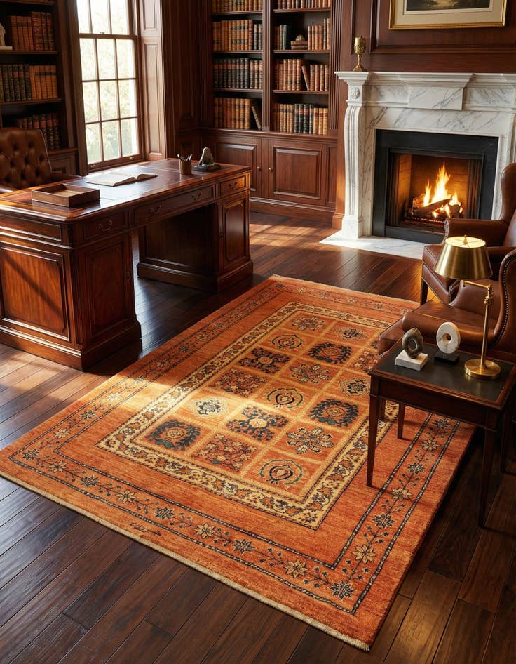 Detail image of 3' 7 x 4' 8 Kashkuli Wool Rug