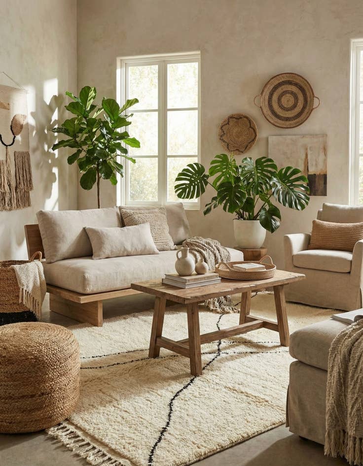 Detail image of 5' 6 x 7' 8  Hand Knotted Moroccan Wool Rug