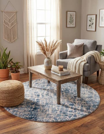 4' 7 x 4' 7 Atlas Round Rug