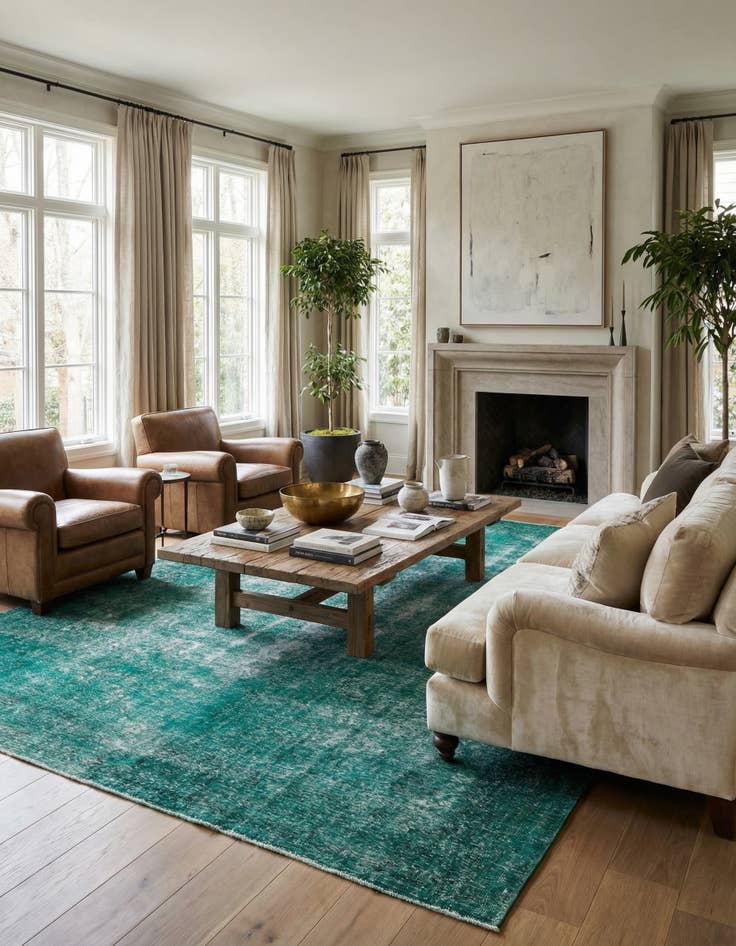 Detail image of 9' 5 x 12' 6  Hand Knotted Ultra Vintage Persian Wool Rug