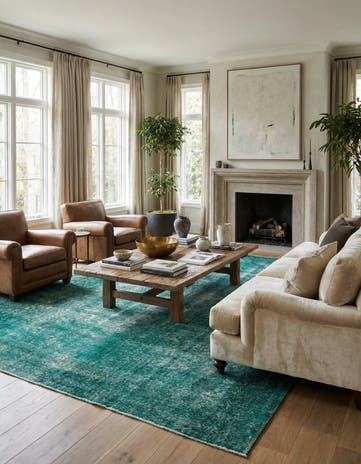 9' 5 x 12' 6 Hand Knotted Ultra Vintage Persian Wool Rug