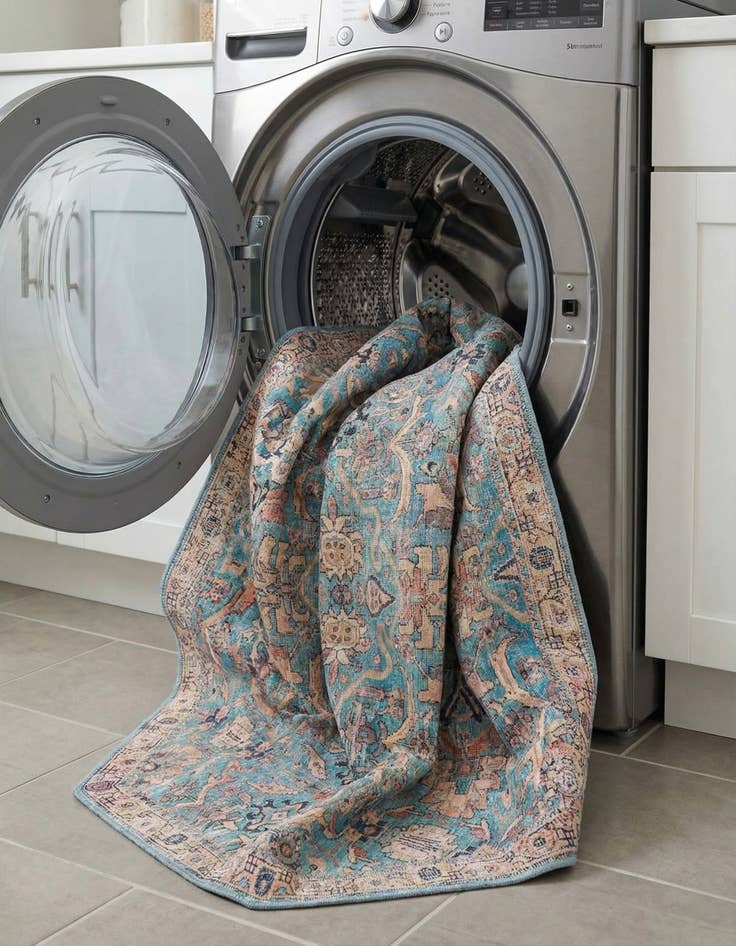 Detail image of 7' 10 x 7' 10  Washable Nostalgia Octagon Rug