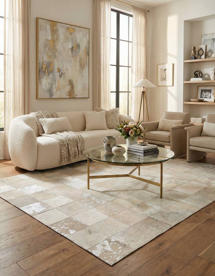 Detail image of  5' 1 x 8' Cowhide Rug