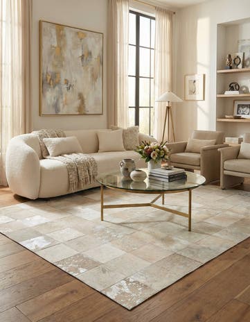 5' 1 x 8' Cowhide Rug