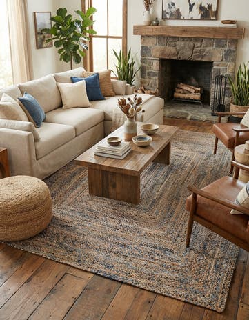 10' x 13' 1 Handmade Braided Chindi Rug