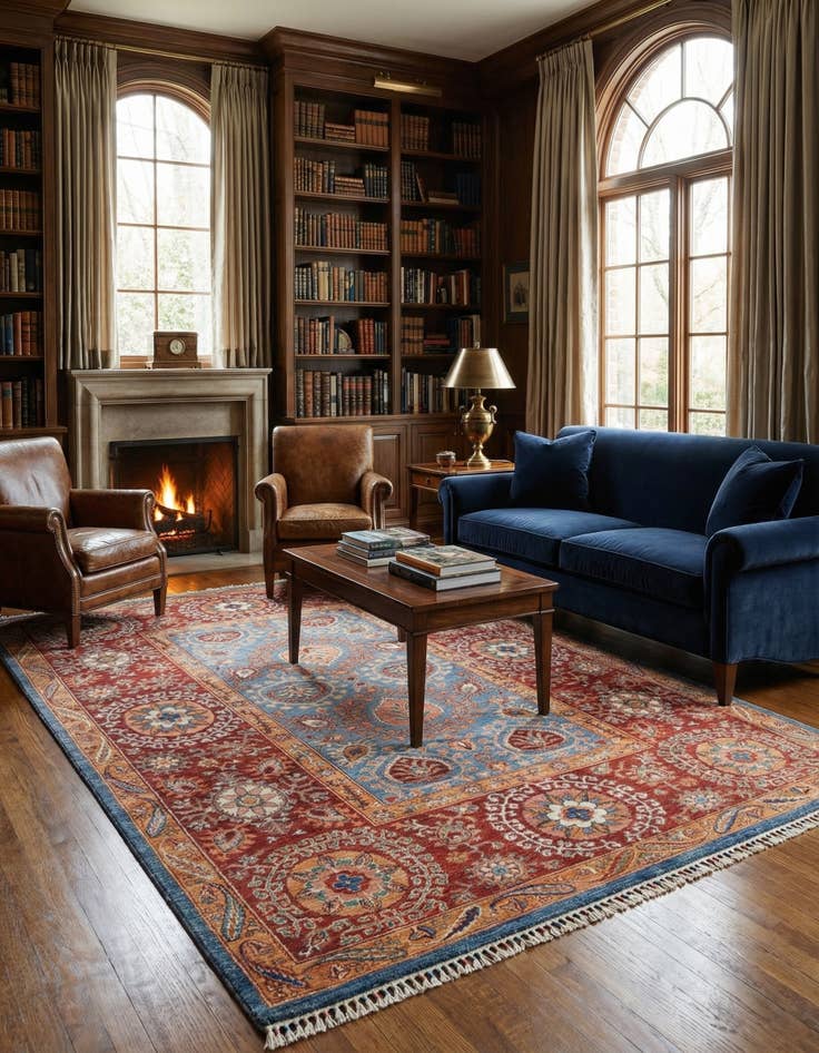 Detail image of 5' 7 x 8' 1  Hand Knotted Ariana Ziegler Rug