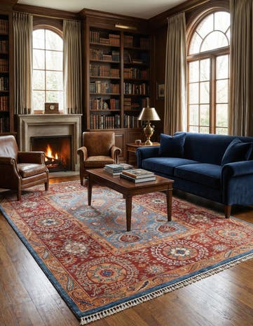 5' 7 x 8' 1 Hand Knotted Ariana Ziegler Rug