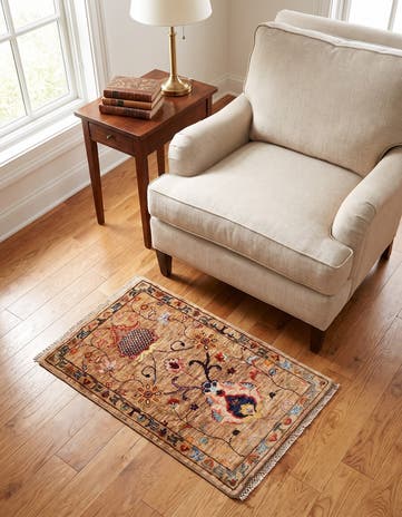 2' x 3' 1 Hand Knotted Ariana Ziegler Rug