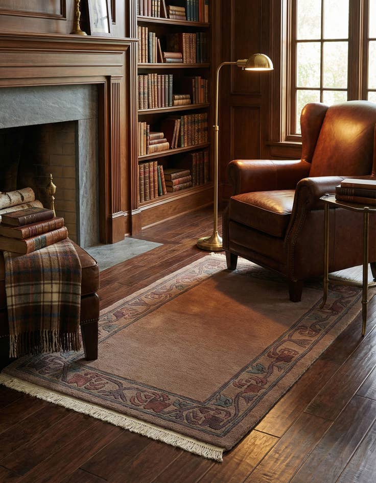 Detail image of  2' 5 x 4' 6  Hand Knotted Tibet Wool Rug