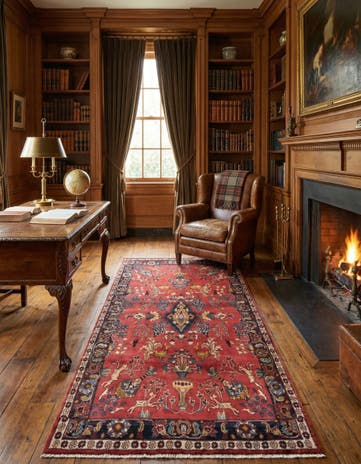 4' 3 x 8' 10 Hamedan Rug