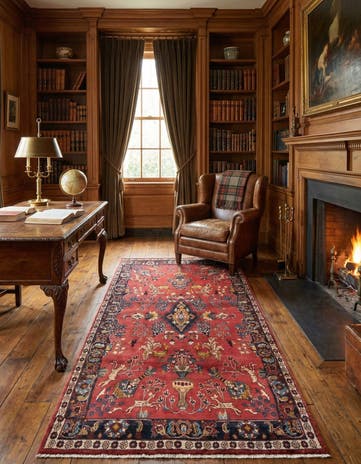 4' 3 x 8' 10 Hamedan Rug