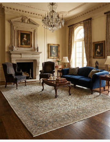 10' 2 x 13' 4 Kashan Wool Rug