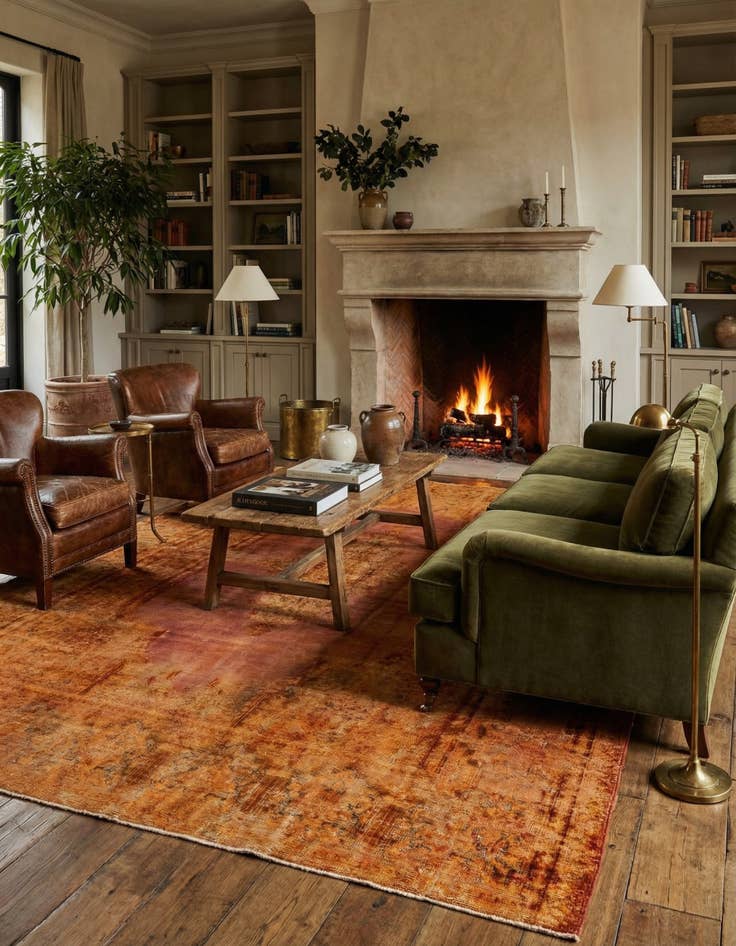 Detail image of 6' 7 x 12' 2  Hand Knotted Ultra Vintage Persian Wool Rug