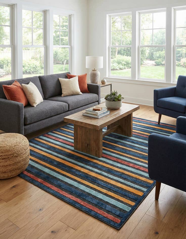 Detail image of 6' x 9'  Washable Belize Indoor / Outdoor Rug