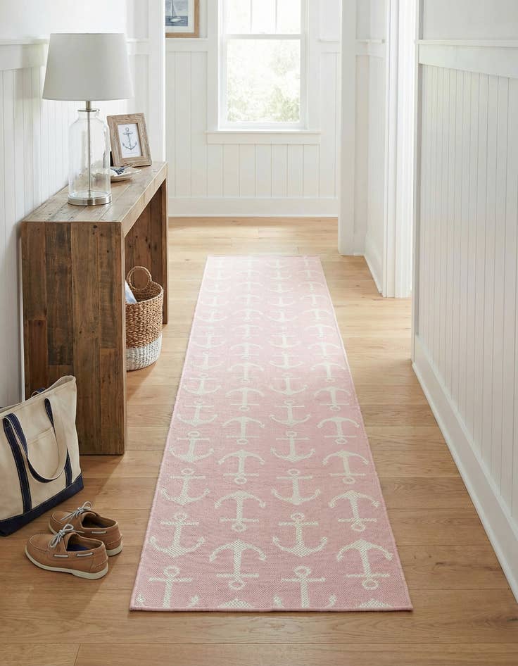 Detail image of 2' 7 x 12' Easy-Clean Coastal Indoor / Outdoor Runner Rug